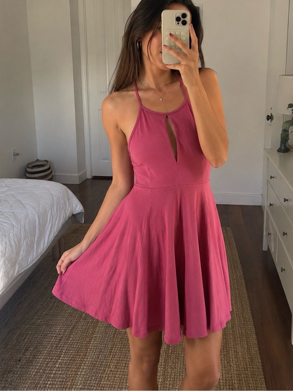 American Eagle Soft & Sexy Maroon Mini Dress — Size XS